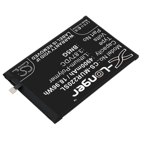 3.87V, Li-Polymer, 4900mAh, SmartPhone battery fits Redmi, Xiaomi, Bn5g, 10a, 10c, 18.96Wh Mobile, SmartPhone Cameron Sino Technology Limited (Smartphone)