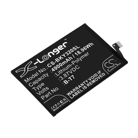 3.87V, Li-Polymer, 4900mAh, SmartPhone battery fits Vivo, B-t7, V2140, V2158, 18.96Wh Mobile, SmartPhone Cameron Sino Technology Limited (Smartphone)