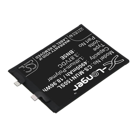 3.87V, Li-Polymer, 4900mAh, SmartPhone battery fits Xiaomi, Redmi, Bn5e, Note 11e Pro, 18.96Wh Mobile, SmartPhone Cameron Sino Technology Limited (Smartphone)