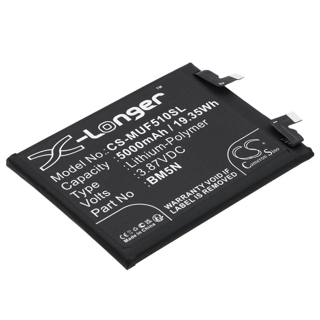 3.87V, Li-Polymer, 5000mAh, SmartPhone battery fits Poco, Bm5n, 23013rk75g, F5 Pro 5g, 19.35Wh Mobile, SmartPhone Cameron Sino Technology Limited (Smartphone)