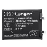 3.87V, Li-Polymer, 5000mAh, SmartPhone battery fits Poco, Bm5n, 23013rk75g, F5 Pro 5g, 19.35Wh Mobile, SmartPhone Cameron Sino Technology Limited (Smartphone)