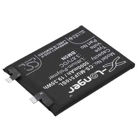 3.87V, Li-Polymer, 5000mAh, SmartPhone battery fits Poco, Bm5n, 23013rk75g, F5 Pro 5g, 19.35Wh Mobile, SmartPhone Cameron Sino Technology Limited (Smartphone)