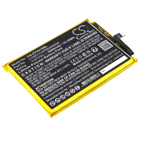 3.87V, Li-Polymer, 5000mAh, SmartPhone battery fits Zte, Li3951t44p8h956656, 8045, Blade V40, 19.35Wh Mobile, SmartPhone Cameron Sino Technology Limited (Smartphone)