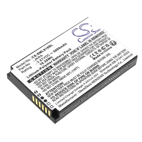 3.87V, Li-Polymer, 5000mAh, Payment Terminal battery fits Geenk, G3, 19.35Wh Payment Terminal Cameron Sino Technology Limited