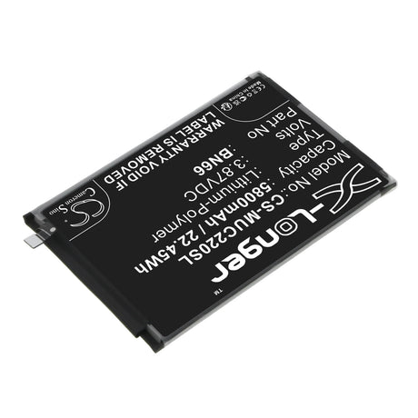 3.87V, Li-Polymer, 5800mAh, SmartPhone battery fits Poco, Bn66, 220333qpg, C40, 22.45Wh Mobile, SmartPhone Cameron Sino Technology Limited (Smartphone)