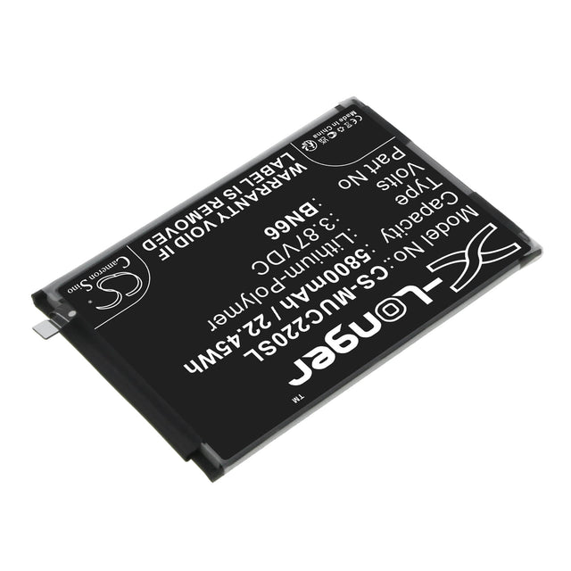 3.87V, Li-Polymer, 5800mAh, SmartPhone battery fits Poco, Bn66, 220333qpg, C40, 22.45Wh Mobile, SmartPhone Cameron Sino Technology Limited (Smartphone)