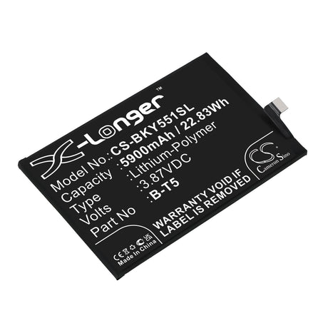 3.87V, Li-Polymer, 5900mAh, SmartPhone battery fits Vivo, B-t5, V2164a, Y55s, 22.83Wh Mobile, SmartPhone Cameron Sino Technology Limited (Smartphone)
