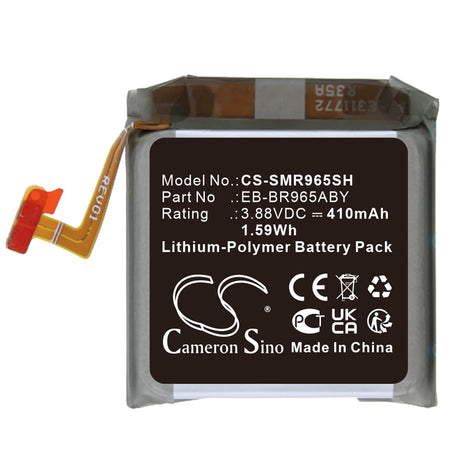 3.88V, Li-Polymer, 410mAh Smartwatch Battery fits Samsung, Galaxy Watch 6 Classic 47mm, Sm-r960, 1.59Wh Smartwatch Cameron Sino Technology Limited