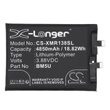 3.88V, Li-Polymer, 4850mAh, SmartPhone battery fits Redmi, Bm5u, 23090ra98c, Note 13 Pro+, 18.82Wh Mobile, SmartPhone Cameron Sino Technology Limited (Smartphone)