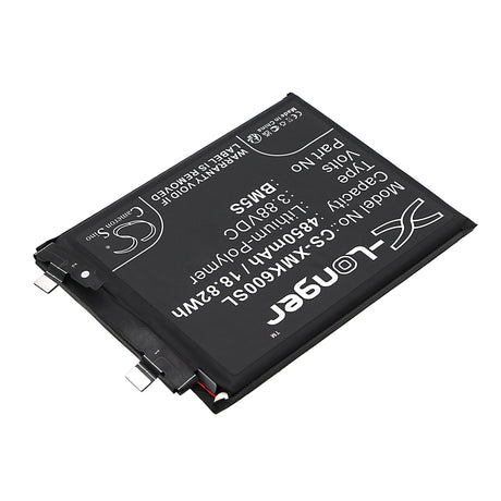 3.88V, Li-Polymer, 4850mAh, SmartPhone battery fits Xiaomi, Bm5s, 13t Pro, K60, 18.82Wh Mobile, SmartPhone Cameron Sino Technology Limited (Smartphone)