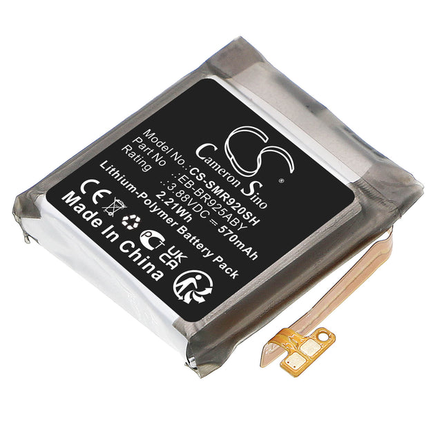 3.88V, Li-Polymer, 570mAh, Smartwatch battery fits Samsung, Eb-br925aby, Galaxy Watch 5 Pro 45mm, Sm-r920, 2.21Wh Smartwatch Cameron Sino Technology Limited