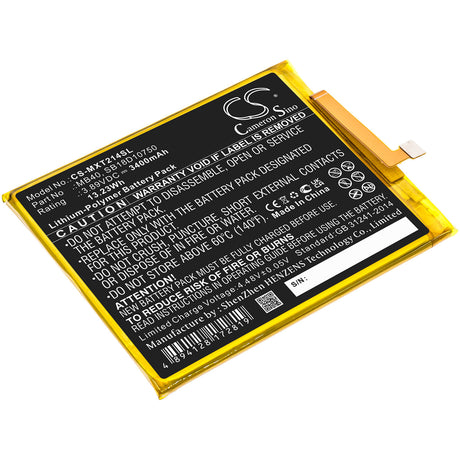 3.89V, Li-Polymer, 3400mAh, SmartPhone battery fits Motorola, Mb40, Edge 20 5g 2021, Moto Edge 20 5g, 13.23Wh Mobile, SmartPhone Cameron Sino Technology Limited (Smartphone)
