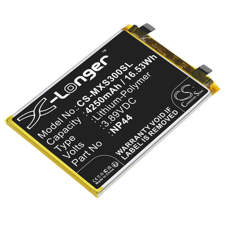 3.89V, Li-Polymer, 4250mAh, SmartPhone battery fits Motorola, Np44, Moto S30 Pro, Xt2243-2, 16.53Wh Mobile, SmartPhone Cameron Sino Technology Limited (Smartphone)