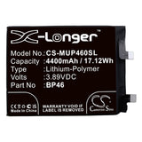 3.89V, Li-Polymer, 4400mAh, SmartPhone battery fits Xiaomi, Bp46, 2112123ac, 2112123ag, 17.12Wh Mobile, SmartPhone Cameron Sino Technology Limited (Smartphone)