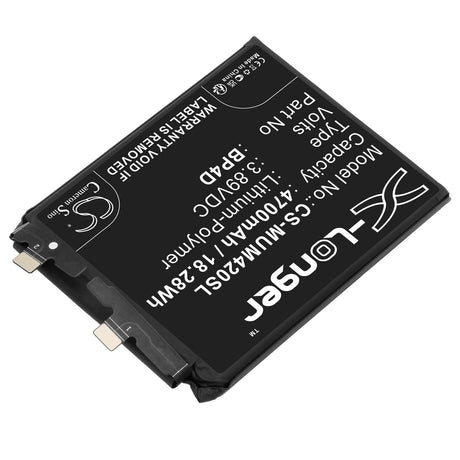 3.89V, Li-Polymer, 4700mAh, SmartPhone battery fits Xiaomi, Bp4d, 13 Pro, 2210132c, 18.28Wh Mobile, SmartPhone Cameron Sino Technology Limited (Smartphone)