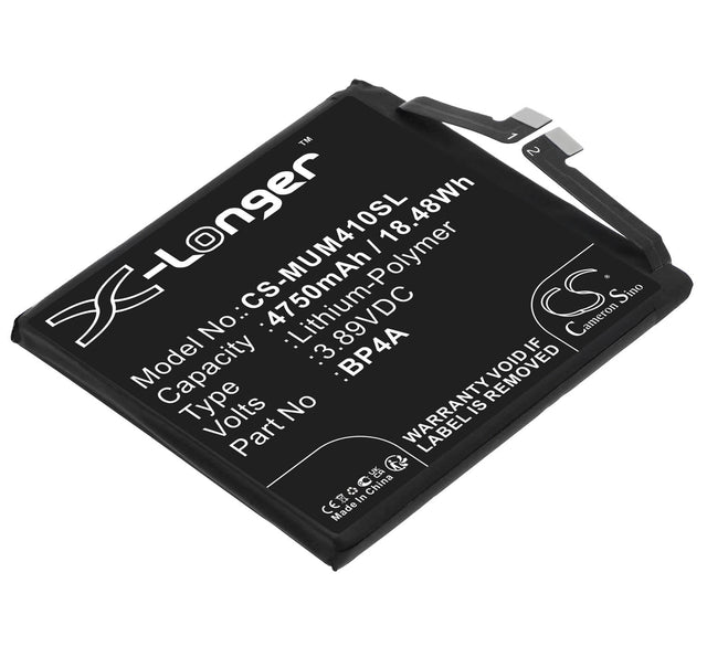 3.89V, Li-Polymer, 4750mAh, SmartPhone battery fits Xiaomi, Bp4a, 12s Ultra, 2203121c, 18.48Wh Mobile, SmartPhone Cameron Sino Technology Limited (Smartphone)