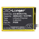 3.89V, Li-Polymer, 4800mAh, SmartPhone battery fits Motorola, Pg50, Moto G Stylus 2023, Moto G Stylus 5g, 18.67Wh Mobile, SmartPhone Cameron Sino Technology Limited (Smartphone)