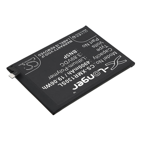 3.89V, Li-Polymer, 4900mAh, SmartPhone battery fits Redmi, Bn5p, 23090ra98c, Note 13, 19.06Wh Mobile, SmartPhone Cameron Sino Technology Limited (Smartphone)