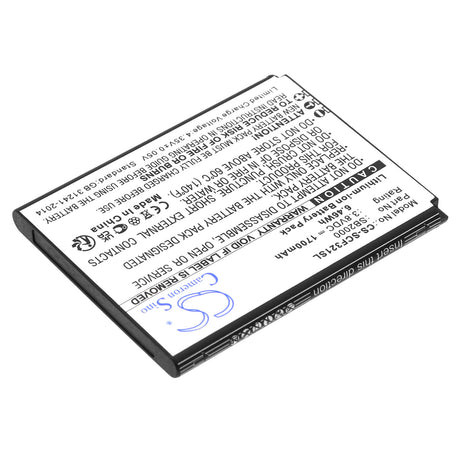3.8V, Li-ion, 1700mAh, batterie de smartphone compatible avec Schok, Sb2000, Flip Sc3218b, Flip Sc3218t, 6.46Wh Mobile, Smartphone Cameron Sino Technology Limited (Smartphone)