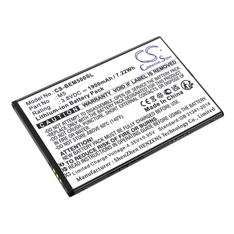 3.8V, Li-ion, 1900mAh, SmartPhone battery fits Bea-fon, M5, M5, M5 Premium, 7.22Wh Mobile, SmartPhone Cameron Sino Technology Limited (Smartphone)