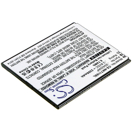 3.8V, Li-ion, 2300mAh, SmartPhone battery fits Nokia, S5420ap, C1 2019, Ta-1165, 8.74Wh Mobile, SmartPhone Cameron Sino Technology Limited (Smartphone)