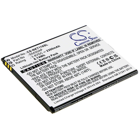3.8V, Li-ion, 2300mAh, SmartPhone battery fits Nokia, S5420ap, C1 2019, Ta-1165, 8.74Wh Mobile, SmartPhone Cameron Sino Technology Limited (Smartphone)