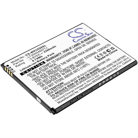 3.8V, Li-ion, 2300mAh, SmartPhone battery fits Wiko, Lt25h446077j, Ride 2, U520as, 8.74Wh Mobile, SmartPhone Cameron Sino Technology Limited (Smartphone)