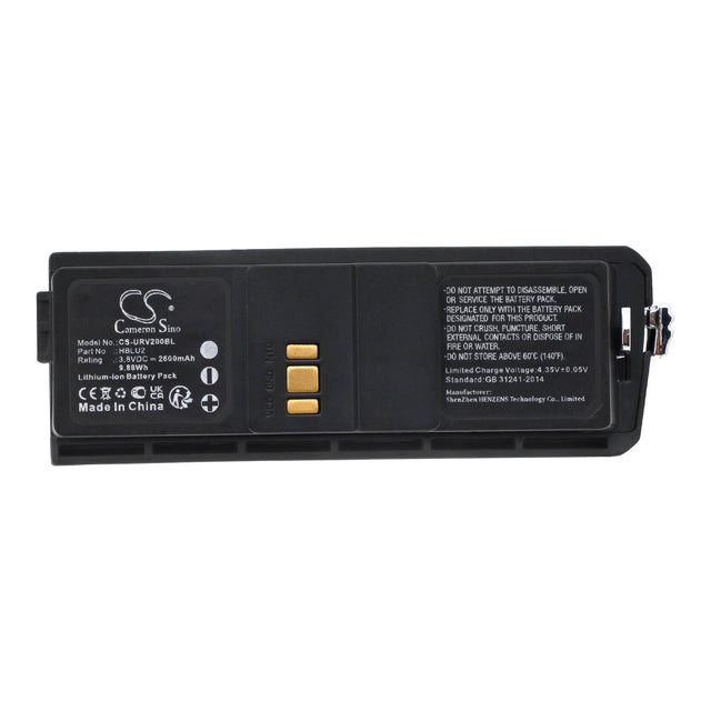 3.8V, Li-ion, 2600mAh Barcode Scanner Battery fits Urovo, U2, U2 Ii, 9.88Wh Barcode Scanner Cameron Sino Technology Limited