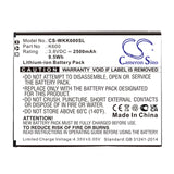 3.8V, Li-ion, 2500mAh, SmartPhone battery fits Wiko, K600, K600, Tommy 3, 9.5Wh Mobile, SmartPhone Cameron Sino Technology Limited (Smartphone)