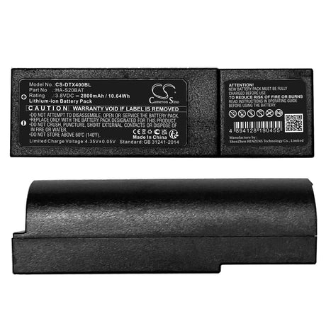 3.8v, Li-ion, 2800mah , Barcode Scanner Battery Fit's Casio Dt-x400, Dt-x450, 10.64wh Barcode Scanner Cameron Sino Technology Limited