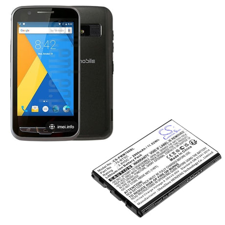3.8V, Li-ion, 2900mAh, Barcode Scanner battery fits Point Mobile, Pm70, 11.02Wh Barcode Scanner Cameron Sino Technology Limited