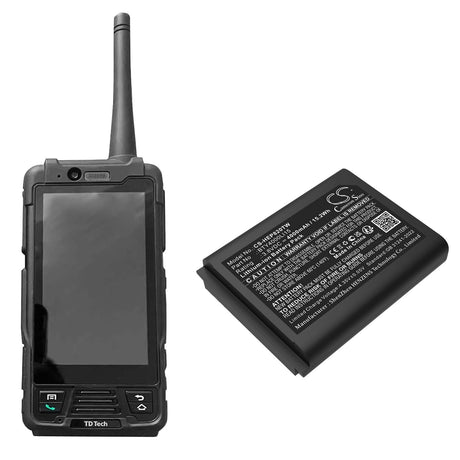 3.8V, Li-ion, 4000mAh, Two-Way Radio battery fits Td Tech, Bty4000li15, Ep820, 15.2Wh Two-Way Radio Cameron Sino Technology Limited