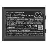 3.8V, Li-ion, 4000mAh, Two-Way Radio battery fits Td Tech, Bty4000li15, Ep820, 15.2Wh Two-Way Radio Cameron Sino Technology Limited