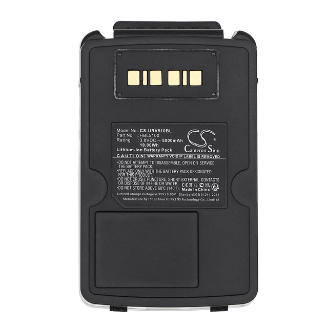 3.8v, Li-ion, 5000mah, Barcode Scanner Battery Fits Urovo, V5100, V5150, 19.00wh Barcode Scanner Cameron Sino Technology Limited