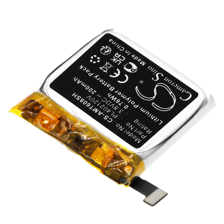 3.8V, Li-Polymer, 200mAh, Smartwatch battery fits Amazfit, Pl402120v, A1608, Bip, 0.76Wh Smartwatch Cameron Sino Technology Limited