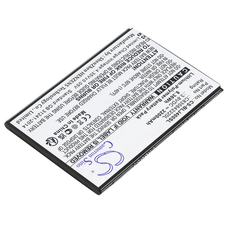3.8V, Li-Polymer, 2200mAh, SmartPhone battery fits Blu, C835842220l, J170, J170eq, 8.36Wh Mobile, SmartPhone Cameron Sino Technology Limited (Smartphone)