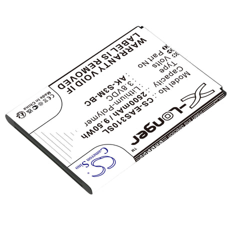 3.8V, Li-Polymer, 2500mAh, SmartPhone battery fits Emporia, Ak-s3m-bc, Smart 3 Mini, Smart 4, 9.5Wh Mobile, SmartPhone Cameron Sino Technology Limited (Smartphone)