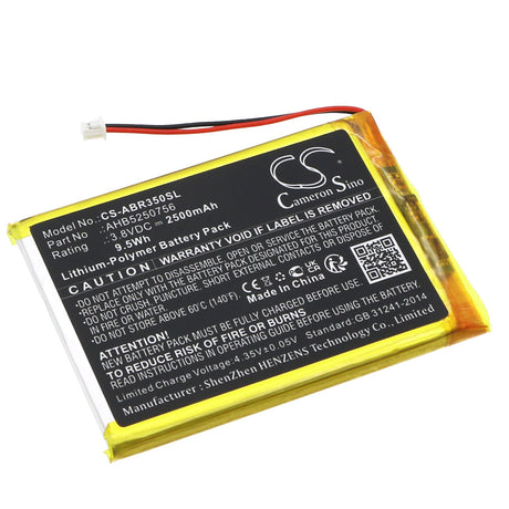 3,8V, Li-Polymer, 2500mAh, Batterie de console de jeu compatible avec Anbernic, Ahb5250756, Rg 350m, Rg 350m Retro, 9,5Wh Console de jeu Cameron Sino Technology Limited