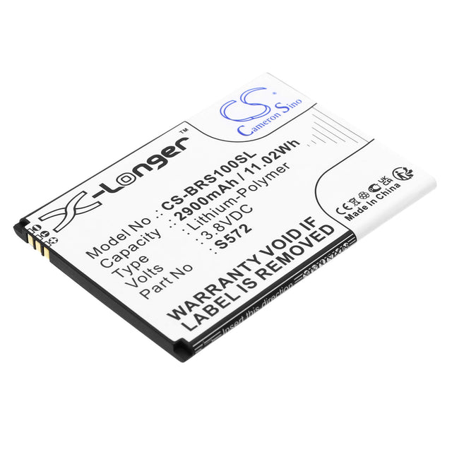 3.8V, Li-Polymer, 2900mAh, SmartPhone battery fits Brondi, S572, S572, Smartphone S, 11.02Wh Mobile, SmartPhone Cameron Sino Technology Limited (Smartphone)