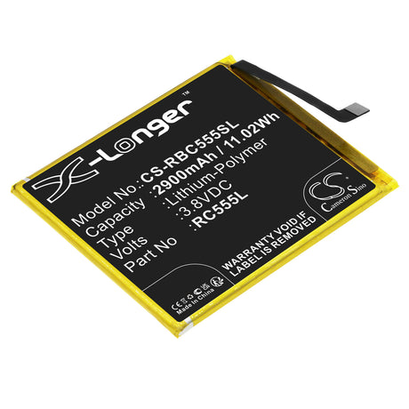 3.8V, Li-Polymer, 2900mAh, SmartPhone battery fits Orbic, Rc555l, A1203, Orb555lbvzpp, 11.02Wh Mobile, SmartPhone Cameron Sino Technology Limited (Smartphone)