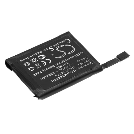 3.8V, Li-Polymer, 290mAh, Smartwatch battery fits Amazfit, Pl372427u, A1602, A1612, 1.10Wh Smartwatch Cameron Sino Technology Limited