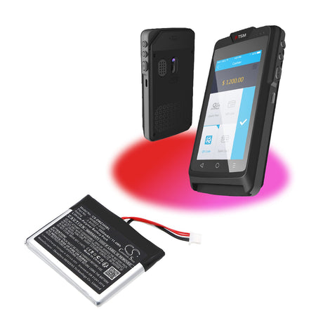 3.8V, Li-Polymer, 3000mAh, Payment Terminal battery fits Dejavoo, Whb03-3000, Q3, Wizarpos Q3, 11.4Wh Payment Terminal Cameron Sino Technology Limited