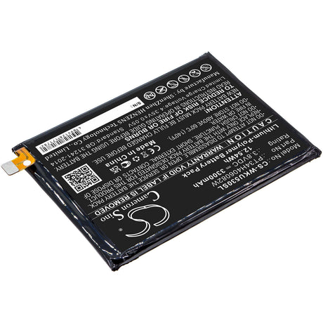 3.8V, Li-Polymer, 3300mAh, SmartPhone battery fits Wiko, Pt34h406082w, Ride 3, 12.54Wh Mobile, SmartPhone Cameron Sino Technology Limited (Smartphone)