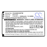 3.8V, Li-Polymer, 3400mAh, Two-Way Radio battery fits Inrico, B-87c, T-298s, T320, 12.92Wh Two-Way Radio Cameron Sino Technology Limited