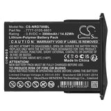 3.8v, Li-polymer, 3900mah, Barcode Scanner Battery Fits Ncr Orderman, 7, 7 Msr, 14.82wh Barcode Scanner Cameron Sino Technology Limited