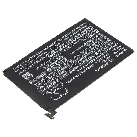 3.8V, Li-Polymer, 5000mAh, Tablet battery fits Apple, A2522, A2567, A2568, 19.00Wh Tablet Cameron Sino Technology Limited