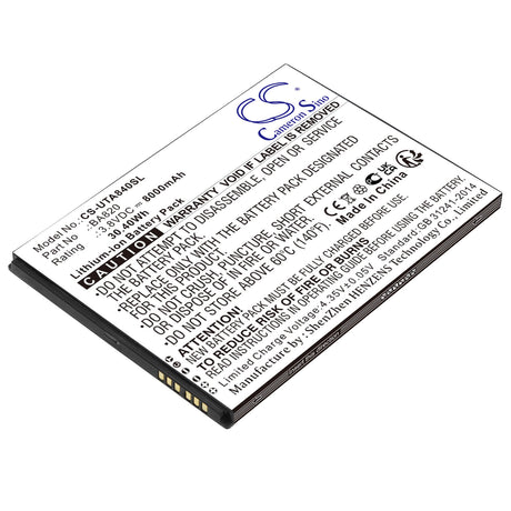 3.8V, Li-Polymer, 8000mAh, Tablet battery fits Sonim, Unistrong, Unitech, Ba820, Zenius800 Android Tablet, 30.40Wh Tablet Cameron Sino Technology Limited