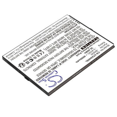 3.8V, Li-Polymer, 8000mAh, Tablet battery fits Sonim, Unistrong, Unitech, Ba820, Zenius800 Android Tablet, 30.40Wh Tablet Cameron Sino Technology Limited