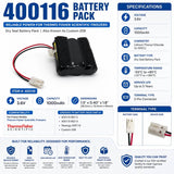 Thermo Scientific 400116 battery used in freezers, 3.6V 1000Mah Other Batteries BB Generic