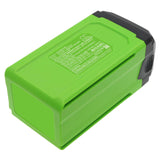40.0V, Li-ion, 5000mAh, Gardening Tools battery fits Greenworks, Gwg40b2, & 12" String Trimmer Combo Kit, 1306202az, 200.00Wh Gardening Tools Cameron Sino Technology Limited (Dangerous Goods)